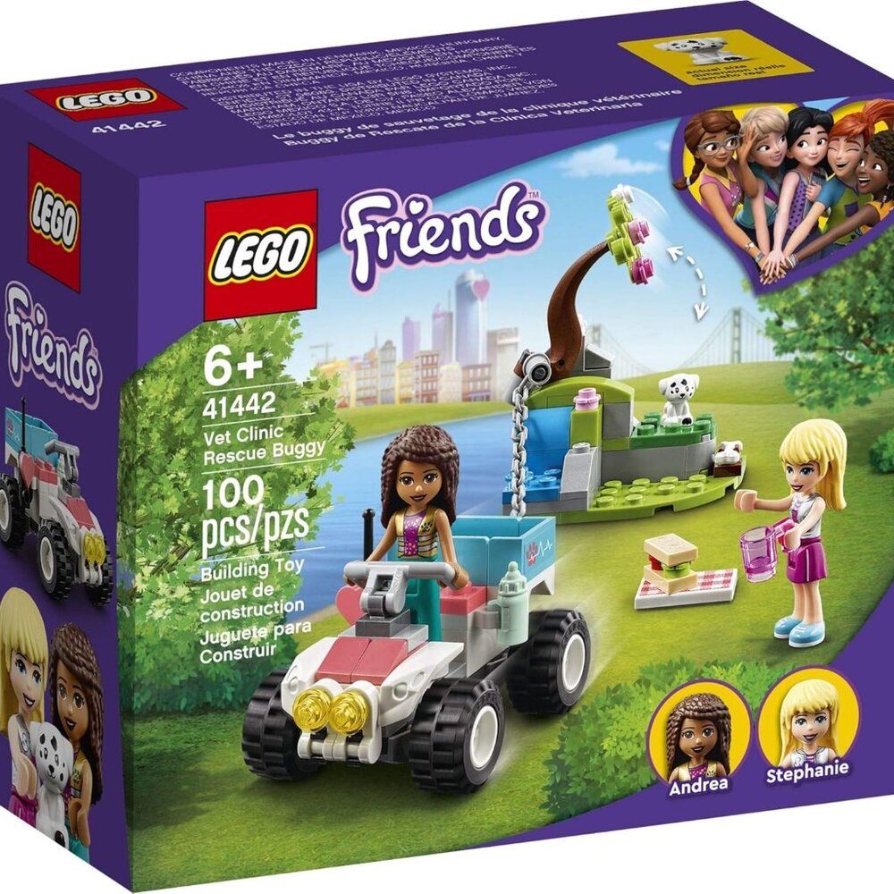 NEW Lego Friends Vet Clinic Rescue Buggy 41442 Building Set Kit Toy First-Aid To